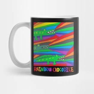 rainbow crocodile Mug